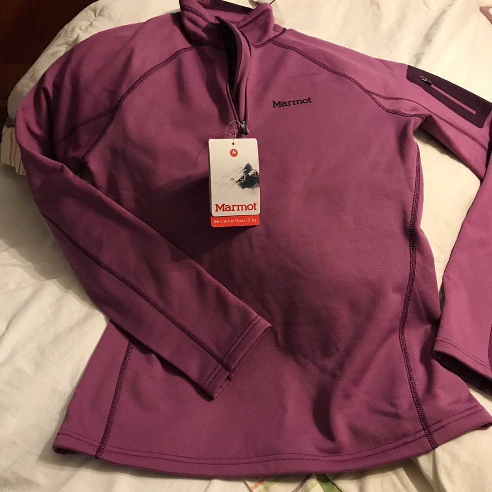 Plum Marmot Stretch Fleece Jacket